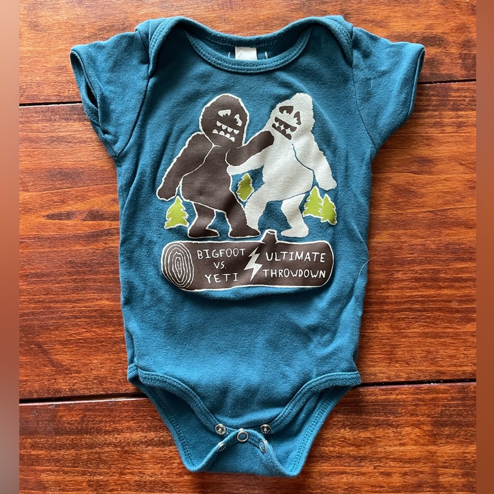 Bigfoot vs Yeti Onesie